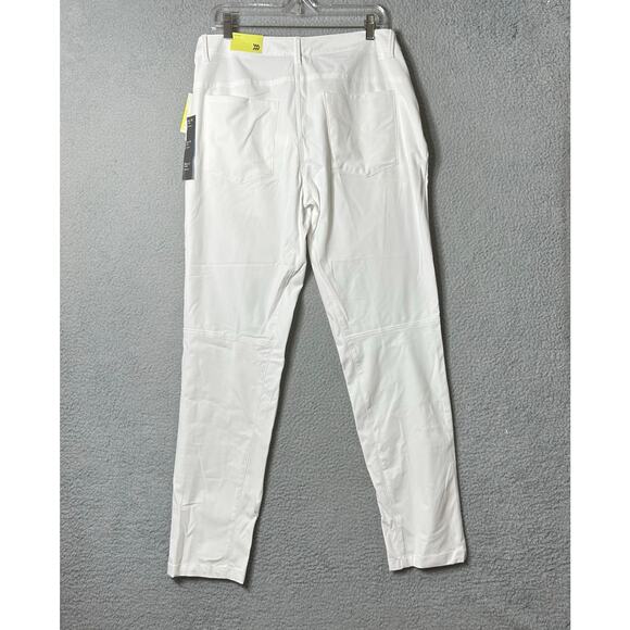 All In Motion Golf Pants Mens 38x32 White Slim Fit Stretch Wrinkle Resistant NEW - Picture 3 of 16